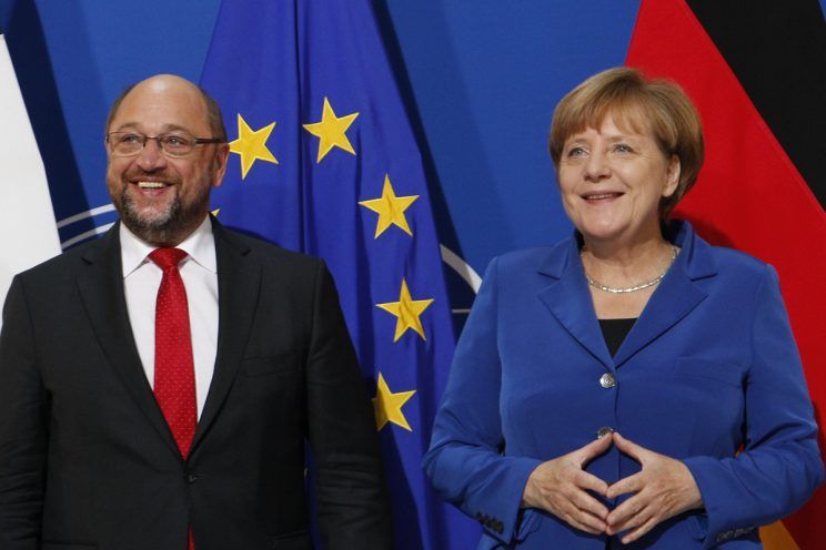 Шулц и Меркел